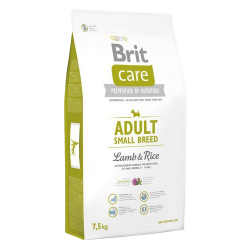 BRIT CARE ADULT SMALL LAMB RICE 7,5kg + GRATIS